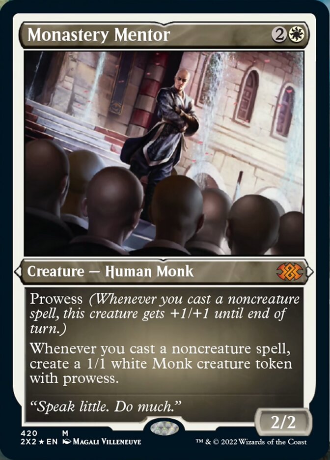 Monastery Mentor (Foil Etched) [Double Masters 2022] | Jack's On Queen