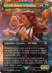 Elrond, Master of Healing (Borderless Alternate Art) [The Lord of the Rings: Tales of Middle-Earth] | Jack's On Queen