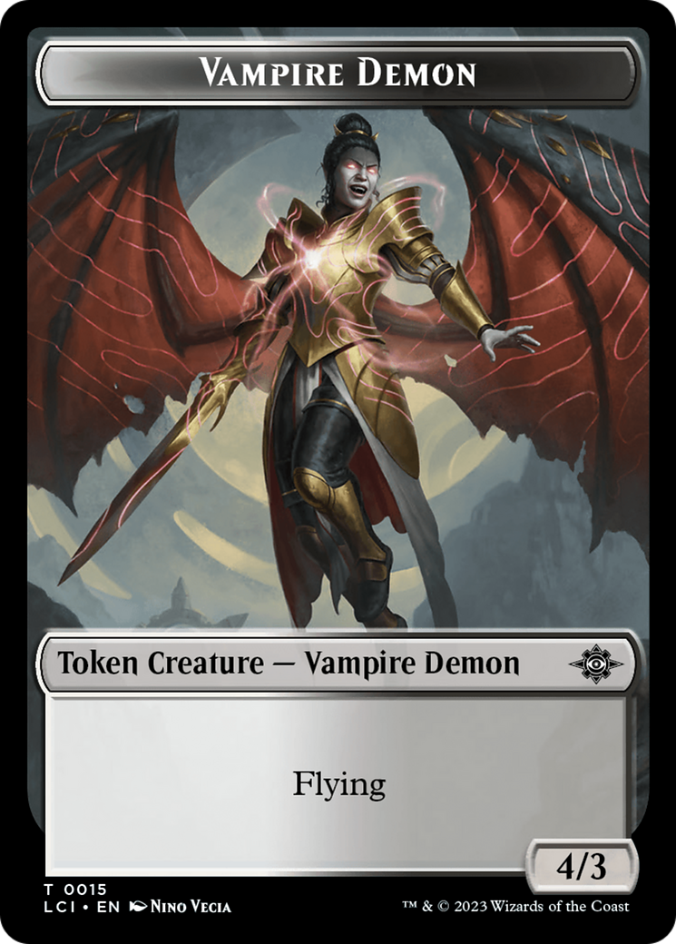 Vampire Demon Token [The Lost Caverns of Ixalan Tokens] | Jack's On Queen