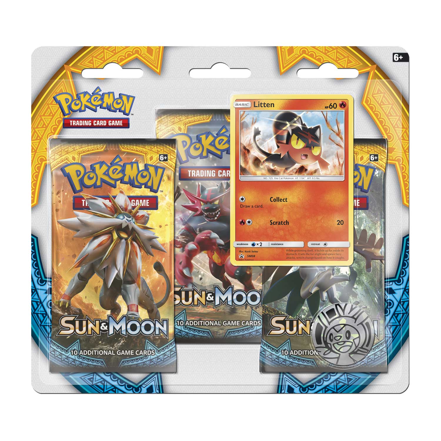 Sun & Moon - Premium 3-Pack Blister (Litten) | Jack's On Queen