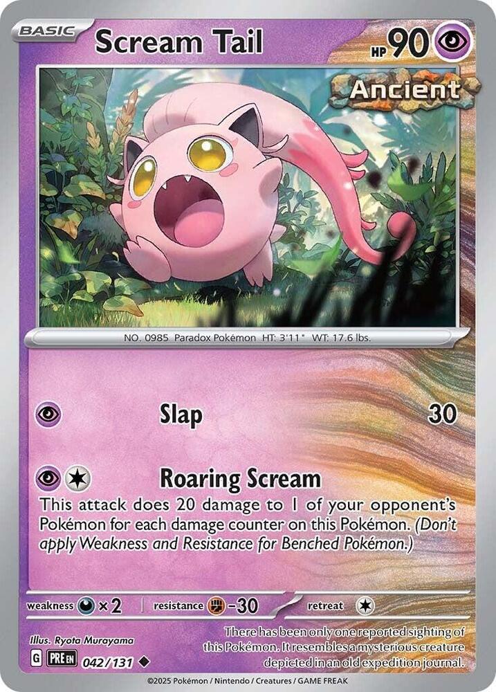 Scream Tail (042/131) [Scarlet & Violet: Prismatic Evolutions] | Jack's On Queen