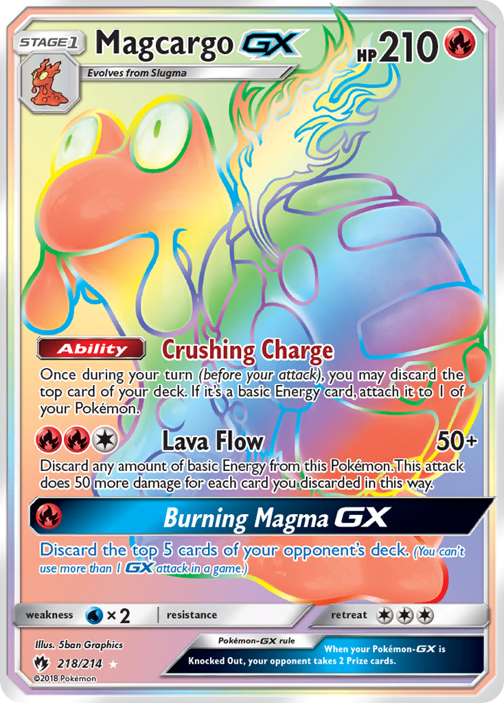 Magcargo GX (218/214) [Sun & Moon: Lost Thunder] | Jack's On Queen