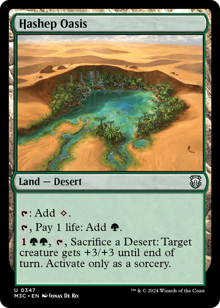 Hashep Oasis (Ripple Foil) [Modern Horizons 3 Commander] | Jack's On Queen