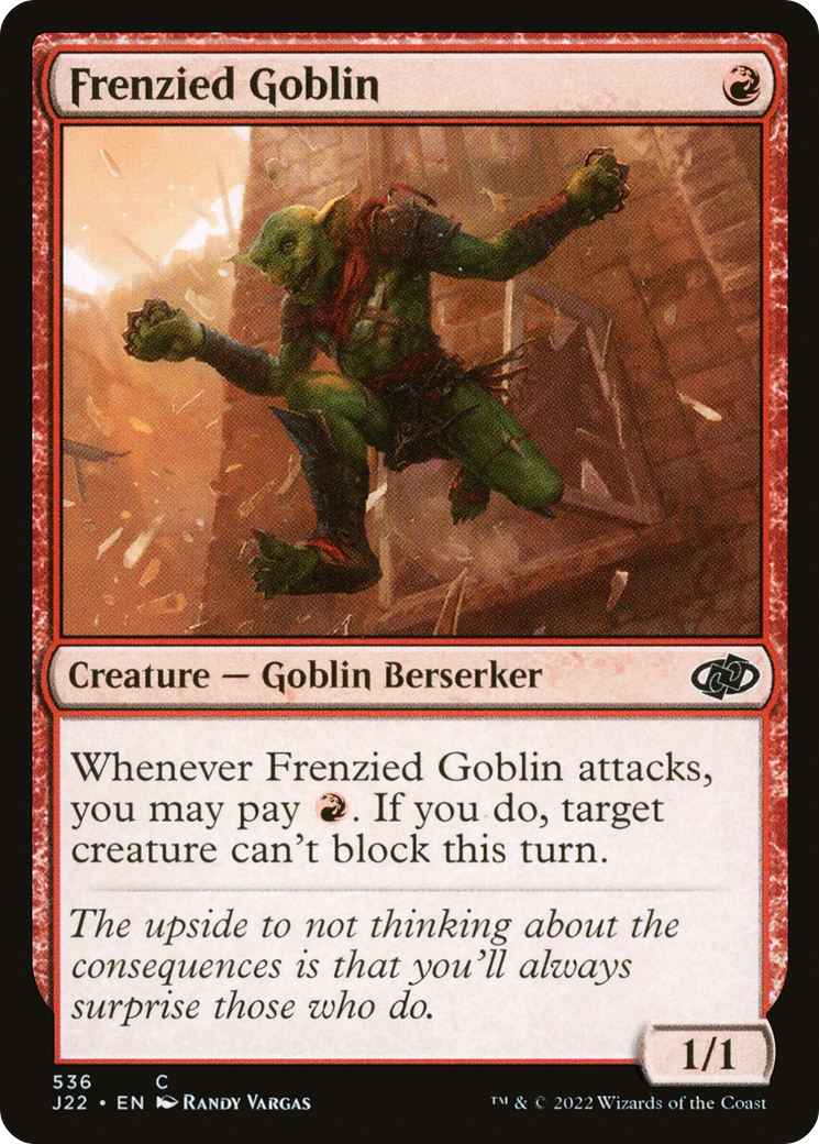 Frenzied Goblin [Jumpstart 2022] | Jack's On Queen