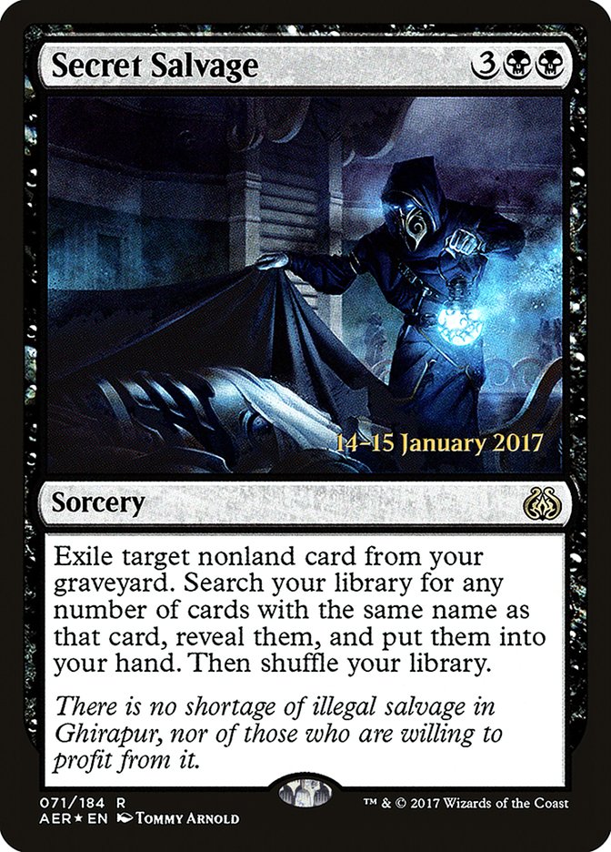 Secret Salvage [Aether Revolt Prerelease Promos] | Jack's On Queen