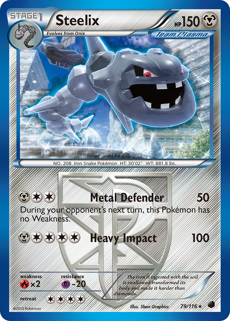 Steelix (79/116) [Black & White: Plasma Freeze] | Jack's On Queen