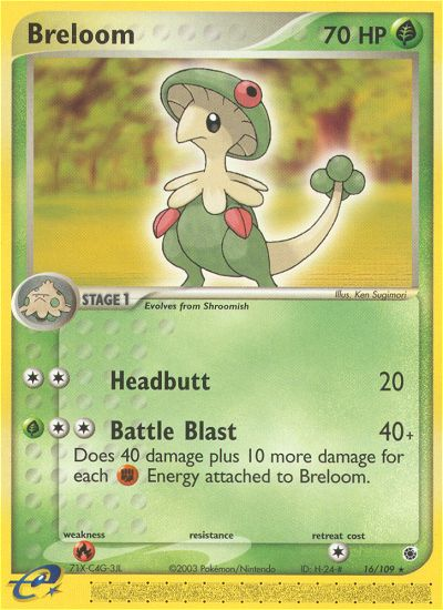 Breloom (16/109) [EX: Ruby & Sapphire] | Jack's On Queen