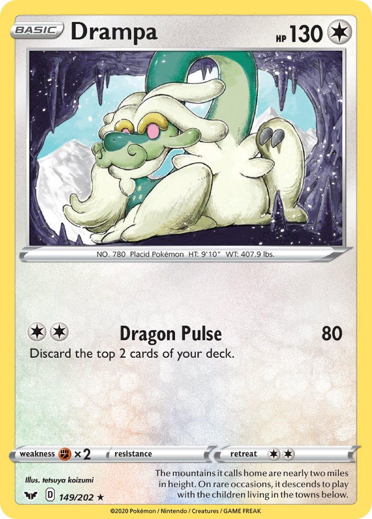 Drampa (149/202) [Sword & Shield: Base Set] | Jack's On Queen