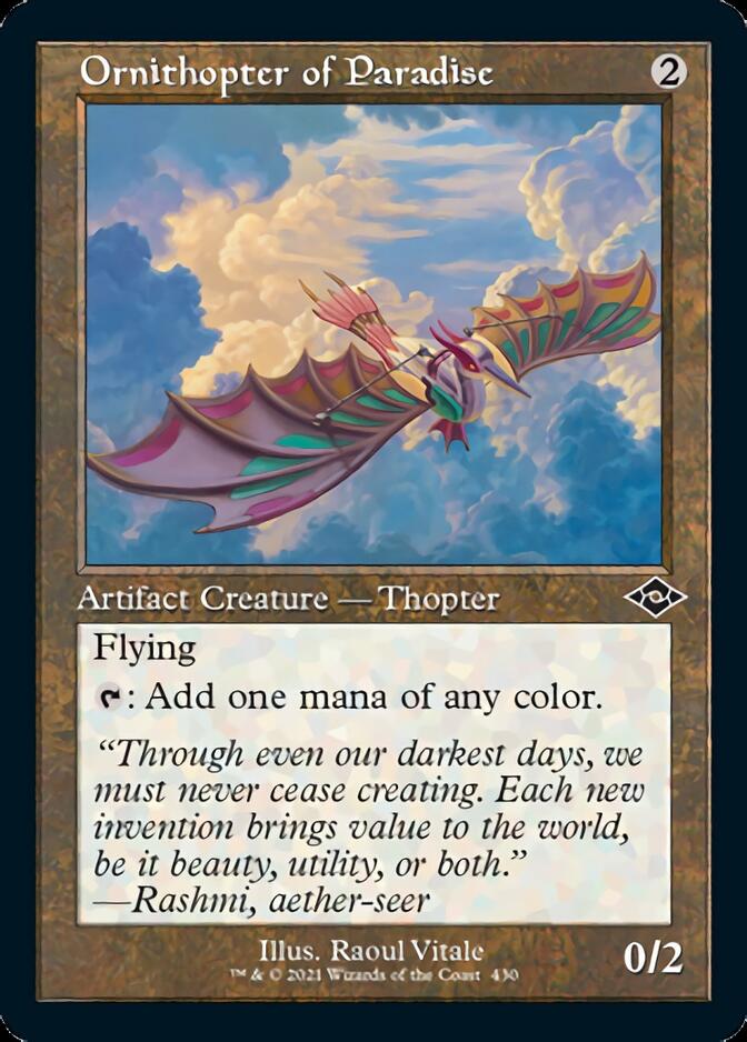 Ornithopter of Paradise (Retro Foil Etched) [Modern Horizons 2] | Jack's On Queen