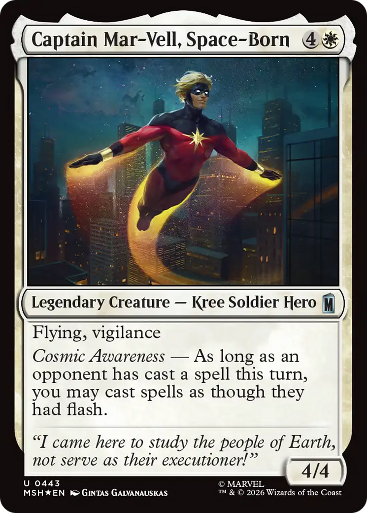 Captain Mar-Vell, Space-Born (Surge Foil) [Marvel Super Heroes] | Jack's On Queen