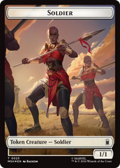 Goat // Soldier Double-Sided Token (Surge Foil) [Marvel Super Heroes Commander Tokens] | Jack's On Queen