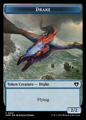 The Monarch // Drake Double-Sided Token [Commander Masters Tokens] | Jack's On Queen