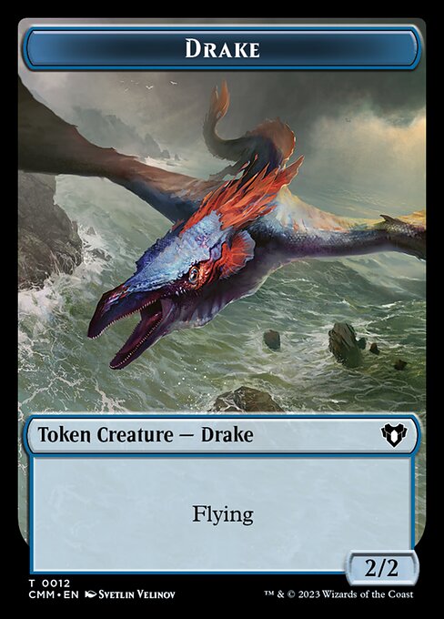Human Soldier // Drake Double-Sided Token [Commander Masters Tokens] | Jack's On Queen