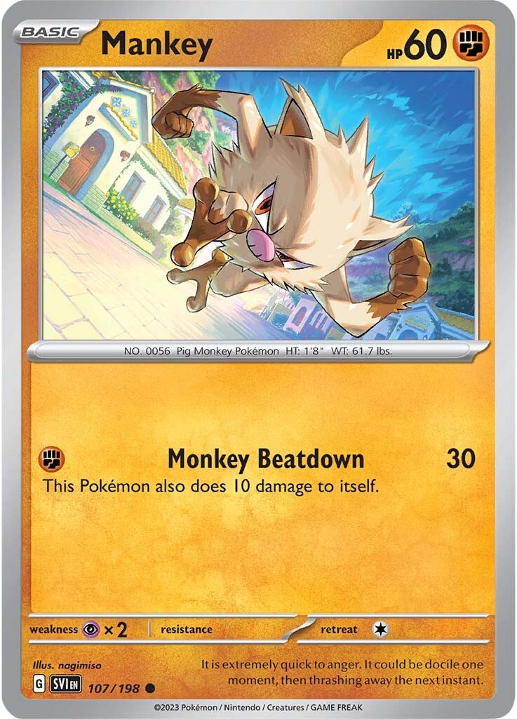Mankey (107/198) [Scarlet & Violet: Base Set] | Jack's On Queen