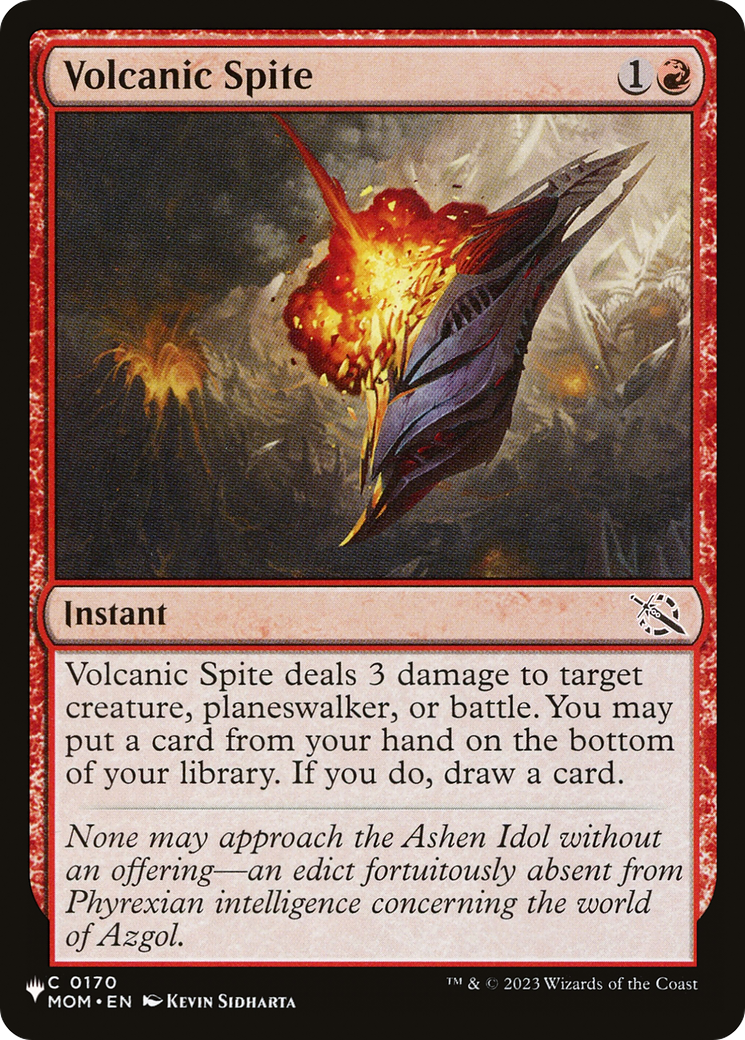 Volcanic Spite [The List Reprints] | Jack's On Queen