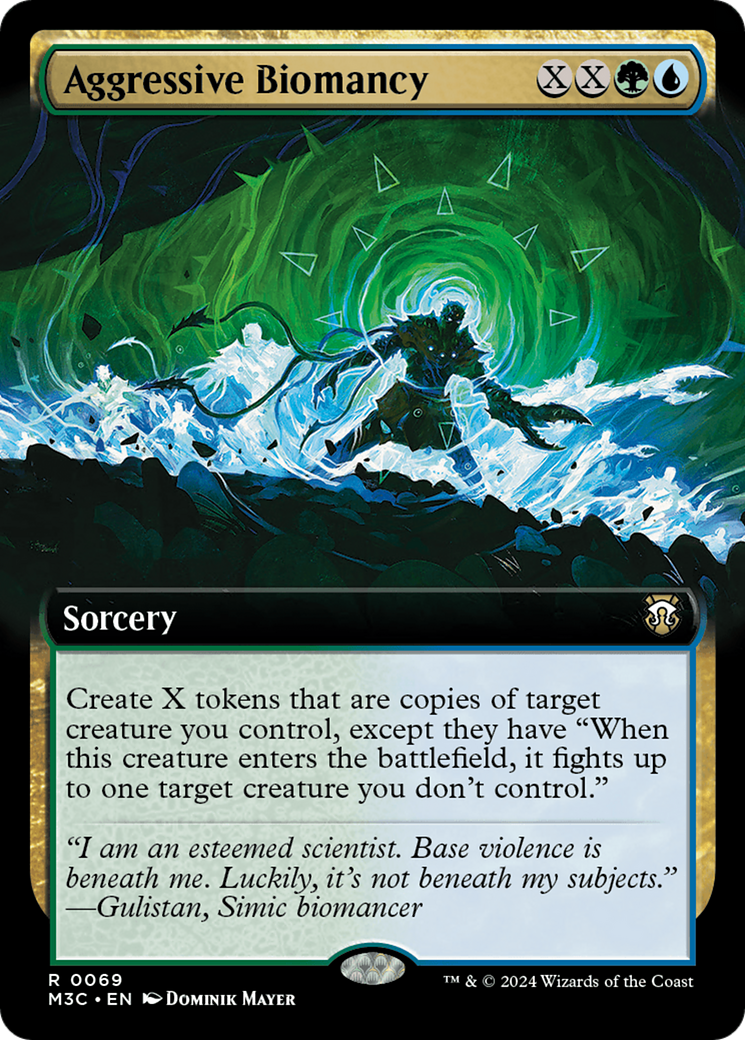 Aggressive Biomancy (Extended Art) (Ripple Foil) [Modern Horizons 3 Commander] | Jack's On Queen