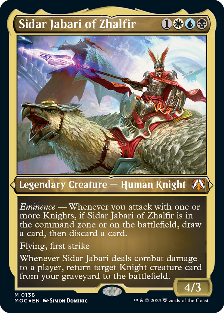 Sidar Jabari of Zhalfir (Display Commander) [March of the Machine Commander] | Jack's On Queen