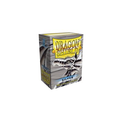DRAGON SHIELD SLEEVES SILVER 100CT | Jack's On Queen