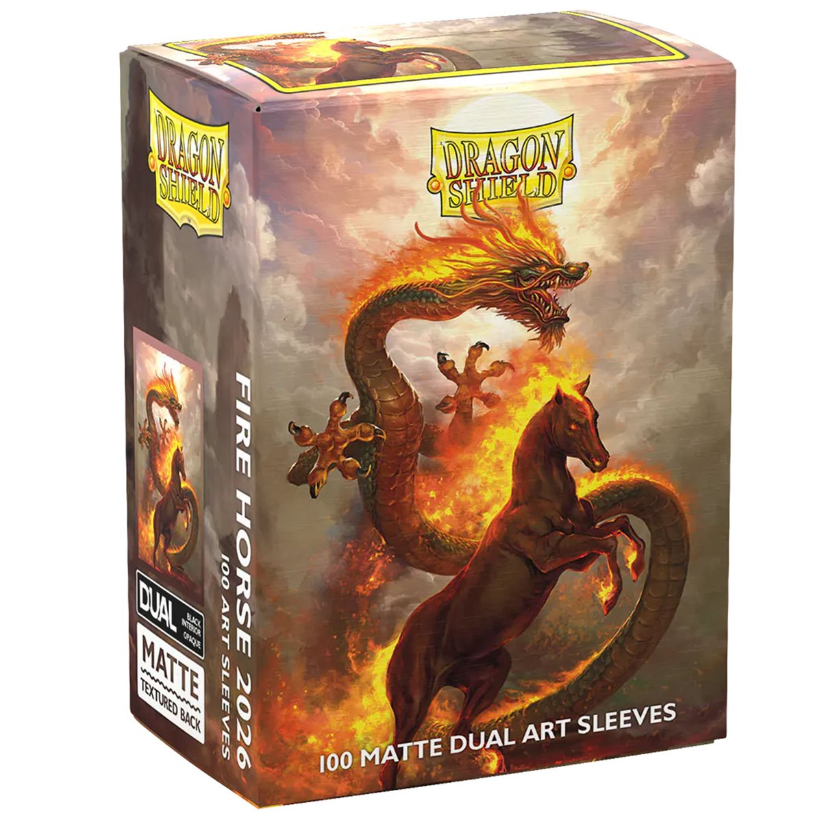 Sleeves: Dragon Shield: Dual Art: Fire Horse | Jack's On Queen