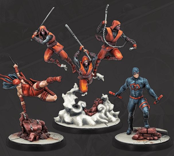Marvel Crisis Protocol: Shadowland Daredevil & Elektra With Hand Ninjas | Jack's On Queen