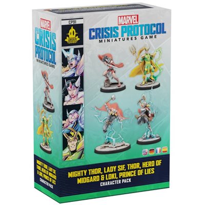 Marvel Crisis Protocol - Mighty Thor, Lady Sif, Thor, Loki Character Pack | Jack's On Queen