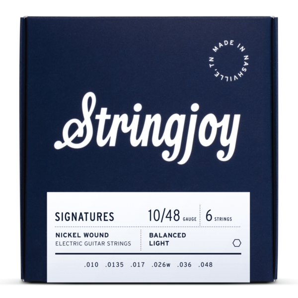 Stringjoy Signatures | Balanced Light Gauge (10-48) Nickel Wound Electric Guitar Strings | Jack's On Queen