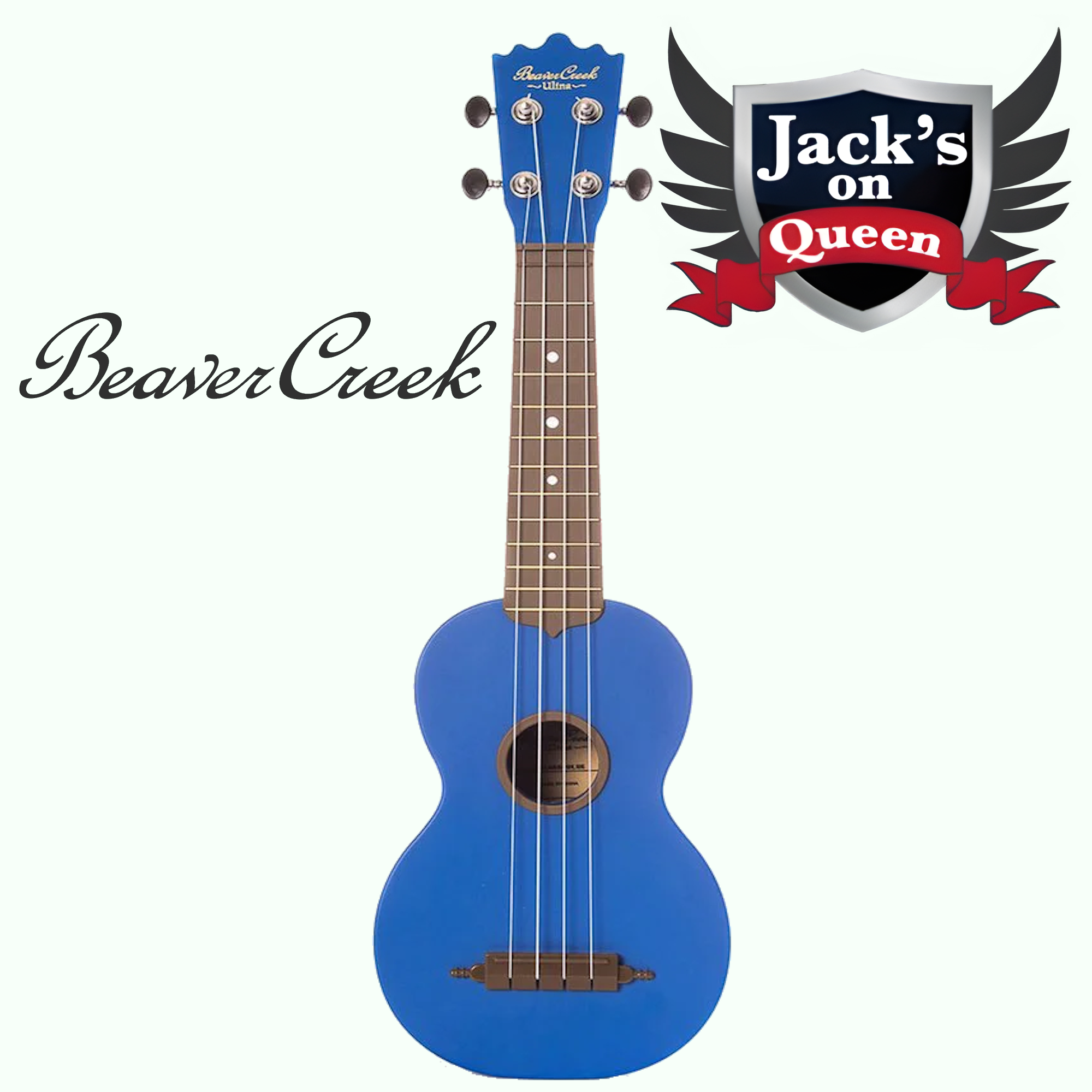 Beaver Creek BCABS Ulina Soprano Ukulele + Bag - Blue | Jack's On Queen