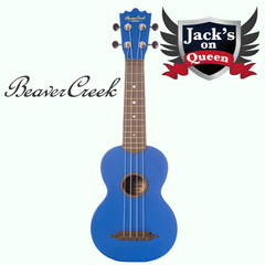 Beaver Creek BCABS Ulina Soprano Ukulele + Bag - Blue | Jack's On Queen