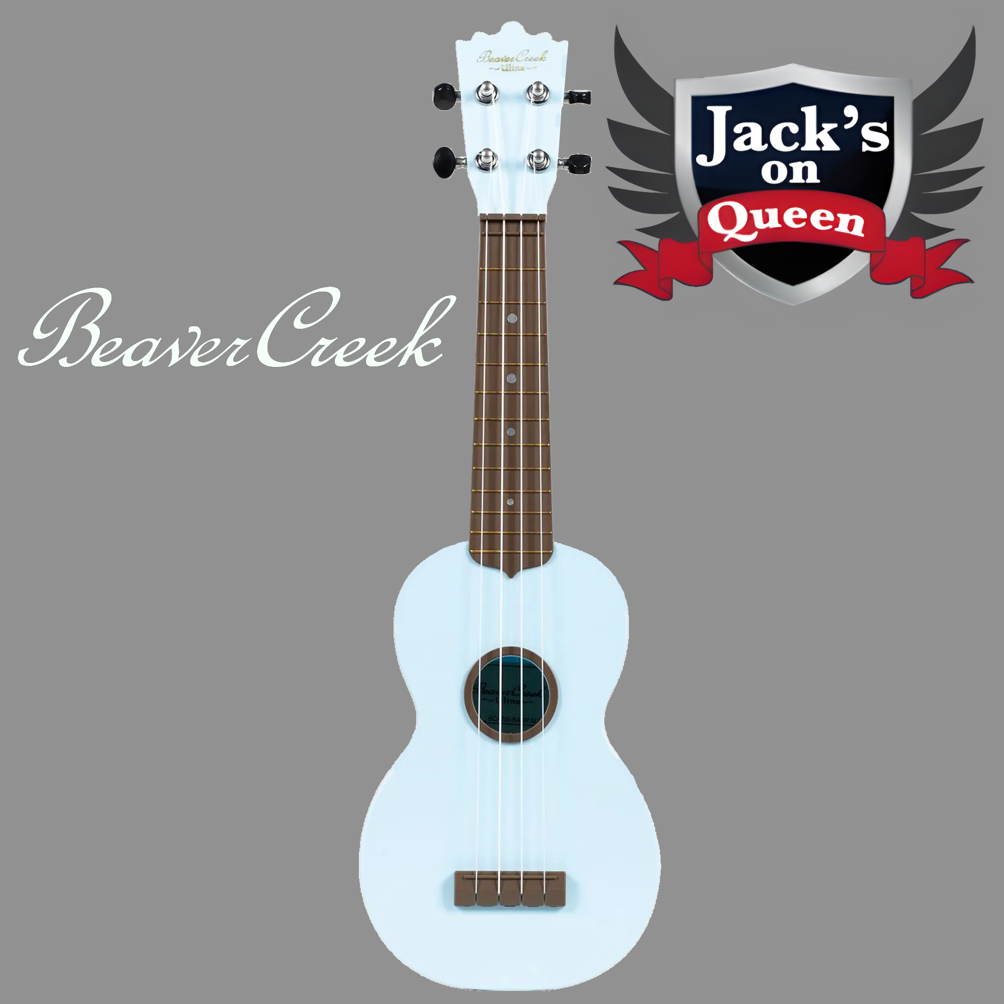 Beaver Creek BCABS Ulina Soprano Ukulele + Bag - Baby Blue | Jack's On Queen