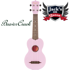 Beaver Creek BCABS Ulina Soprano Ukulele + Bag - Pink | Jack's On Queen