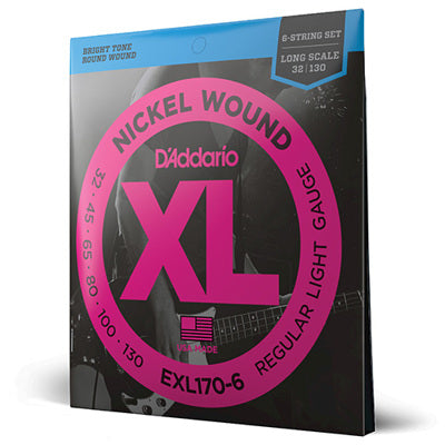 SET BASS XL 32-130 LONG 6STR Bass Strings EXL170-6 | Jack's On Queen