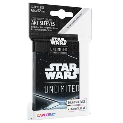 Sleeves: Star Wars: Unlimited: Art Sleeves: Card Back Black | Jack's On Queen