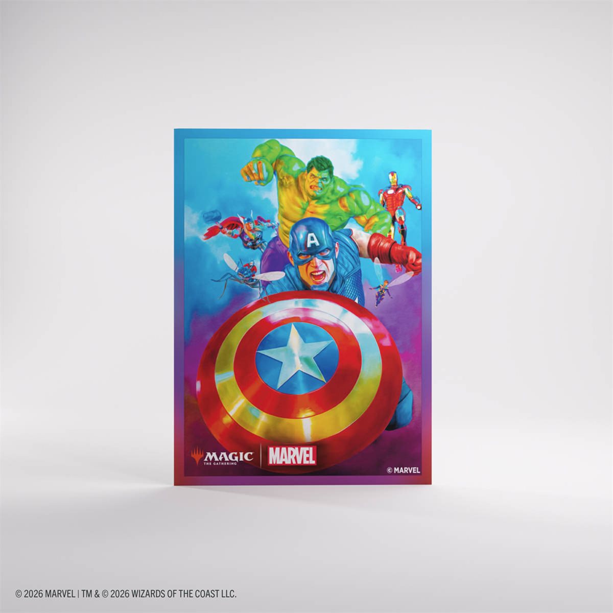 Sleeves: Magic: The Gathering-Marvel Super Heroes: Prem Art Sleeves:Cap America | Jack's On Queen