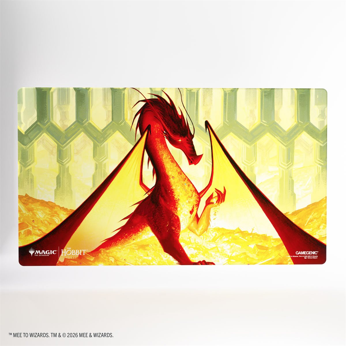 Playmat: Magic: The Gathering - The Hobbit Shiny Playmat - Smaug the Golden | Jack's On Queen