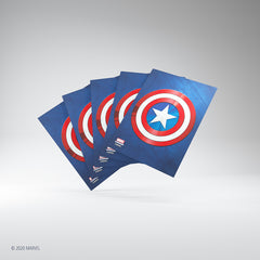 Marvel Champions sleeves: Captain America (50+1 ct) | Jack's On Queen
