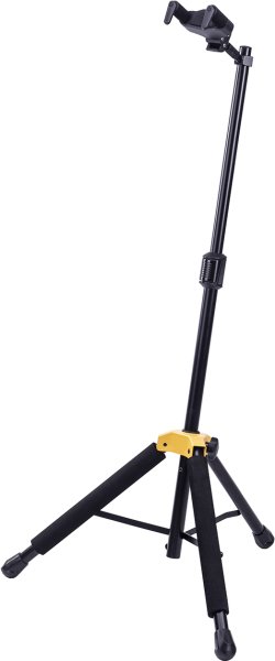AUTO GRIP SYSTEM (AGS) SINGLE GUITAR STAND W/FOLDABLE YOKE GS415B+ | Jack's On Queen