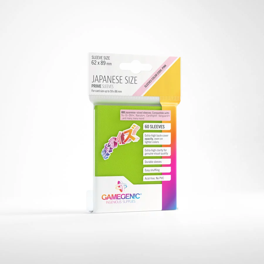 Gamegenic - Prime Sleeves - Japanese size - Lime | Jack's On Queen