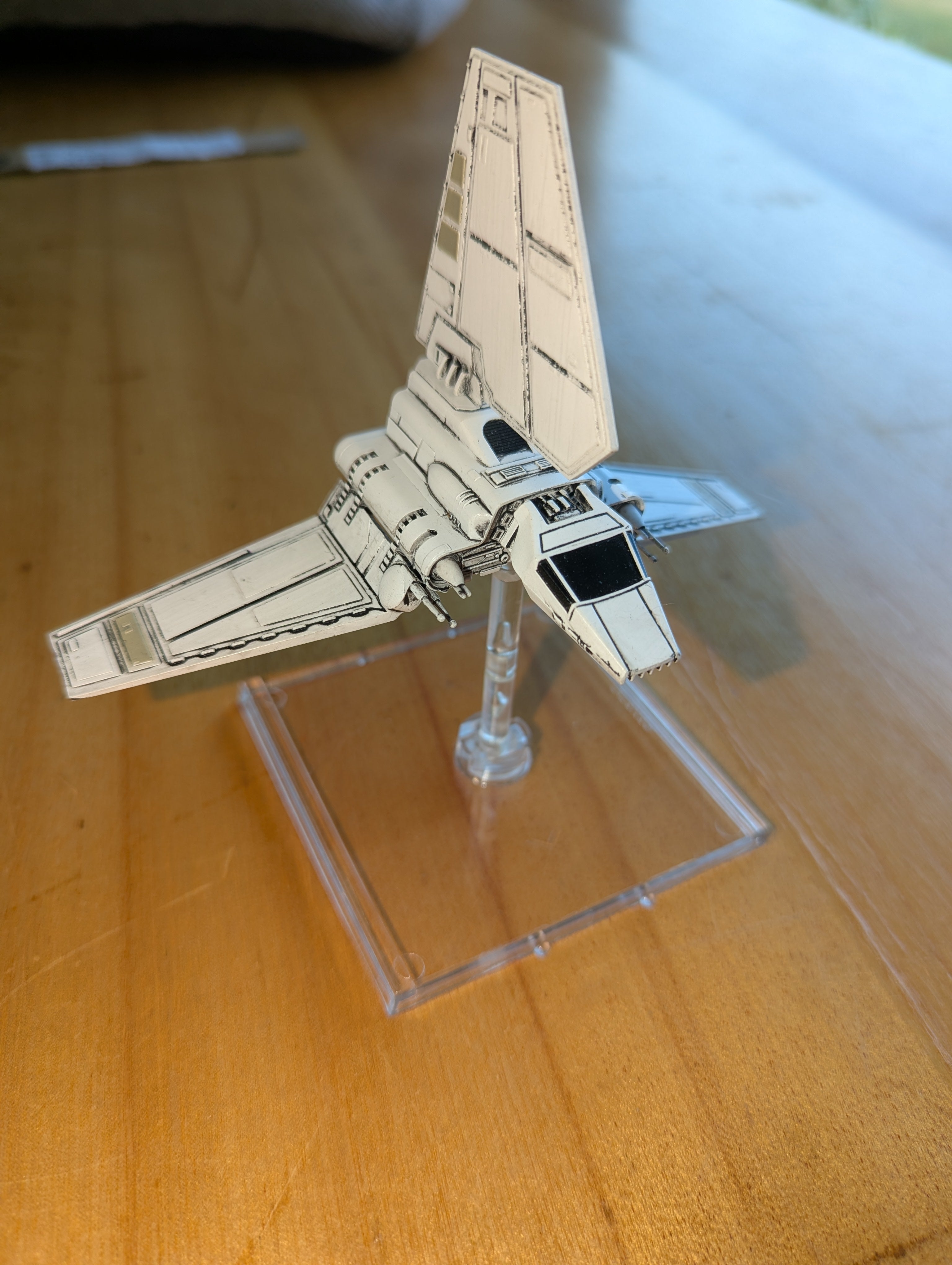 (Used) FFG X-Wing: Lambda-class Shuttle Ship & Stand (1st Ed SWX13) (AM) | Jack's On Queen