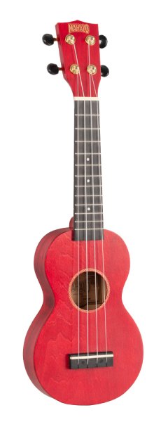 Slimline Series Soprano Ukulele With Carry Bag, Transparent Red | Jack's On Queen