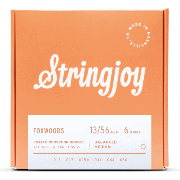 Stringjoy Foxwoods | Medium Gauge (13-56) Coated Phosphor Bronze Acoustic Guitar Strings | Jack's On Queen