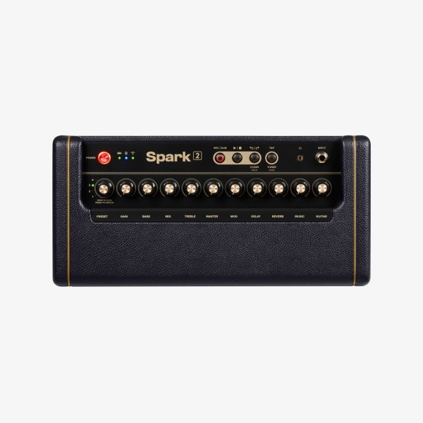 Positive Grid 50-Watt Smart Guitar Practice Amp & Bluetooth Speaker, Black SPARK2-BK | Jack's On Queen