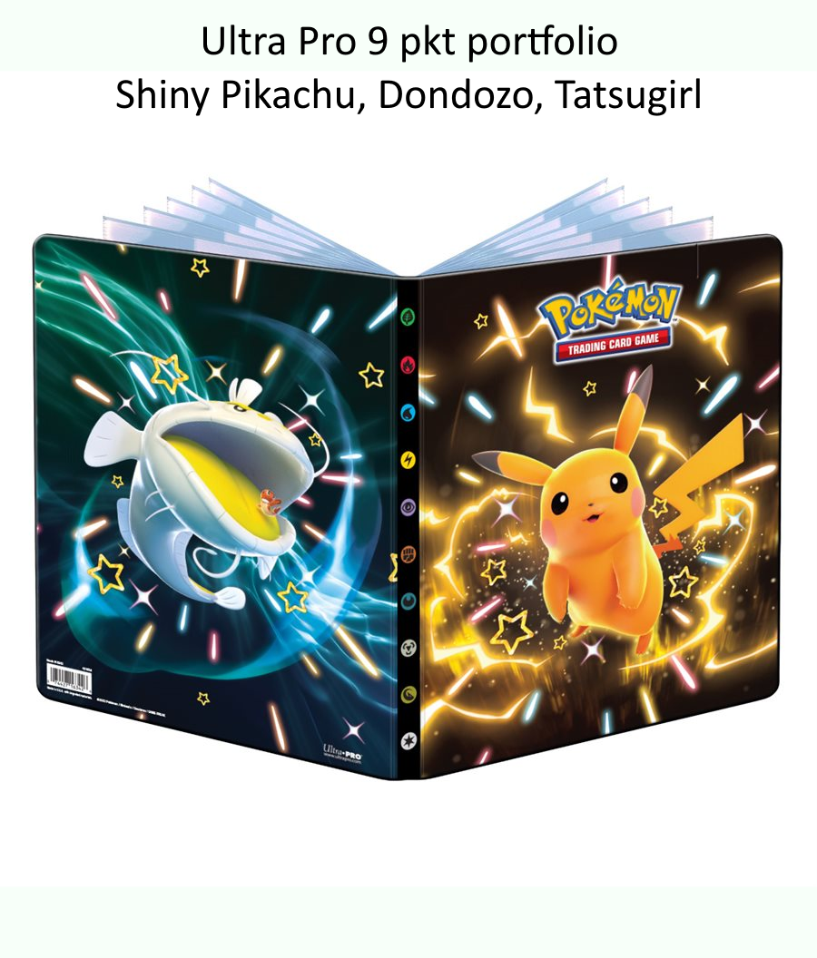 UP PORTFOLIO 9PKT POKEMON Shiny Pikachu, Dondozo, Tatsugirl | Jack's On Queen