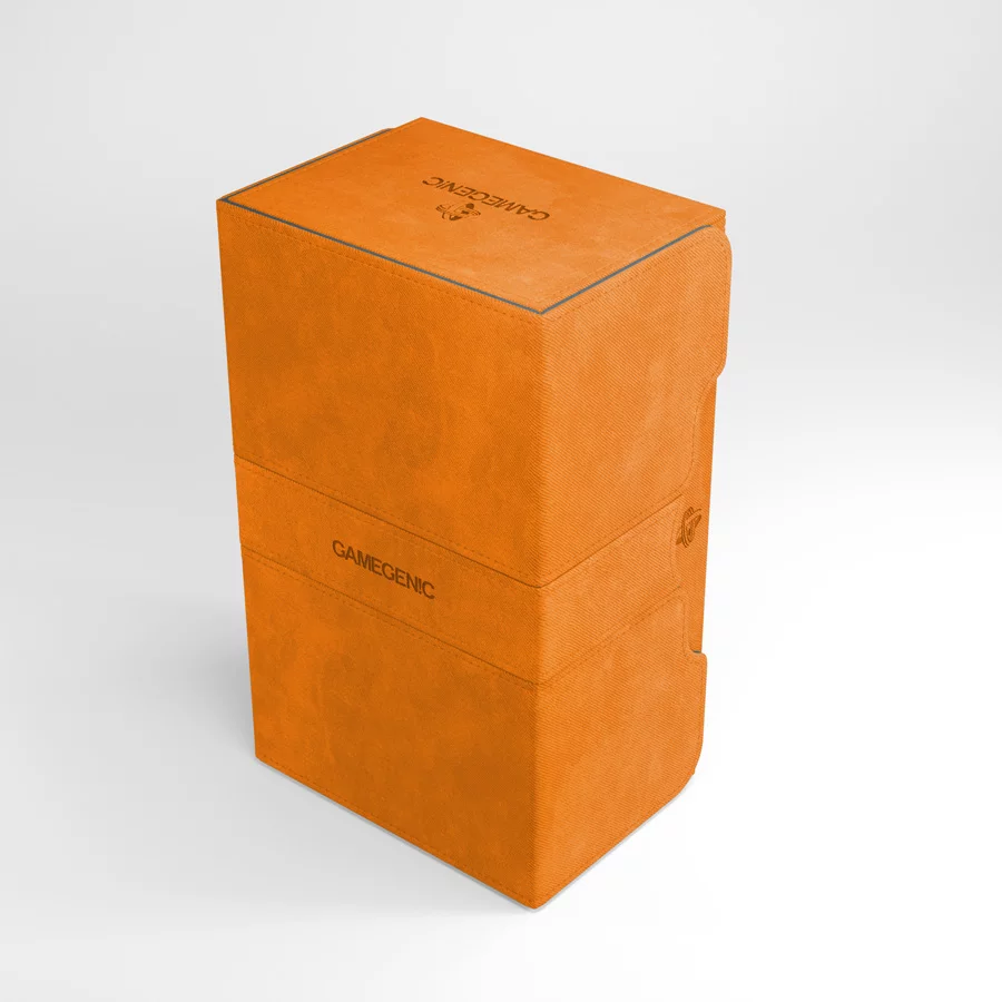 Gamegenic - Stronghold 200+ Convertible Deck Box - Orange | Jack's On Queen