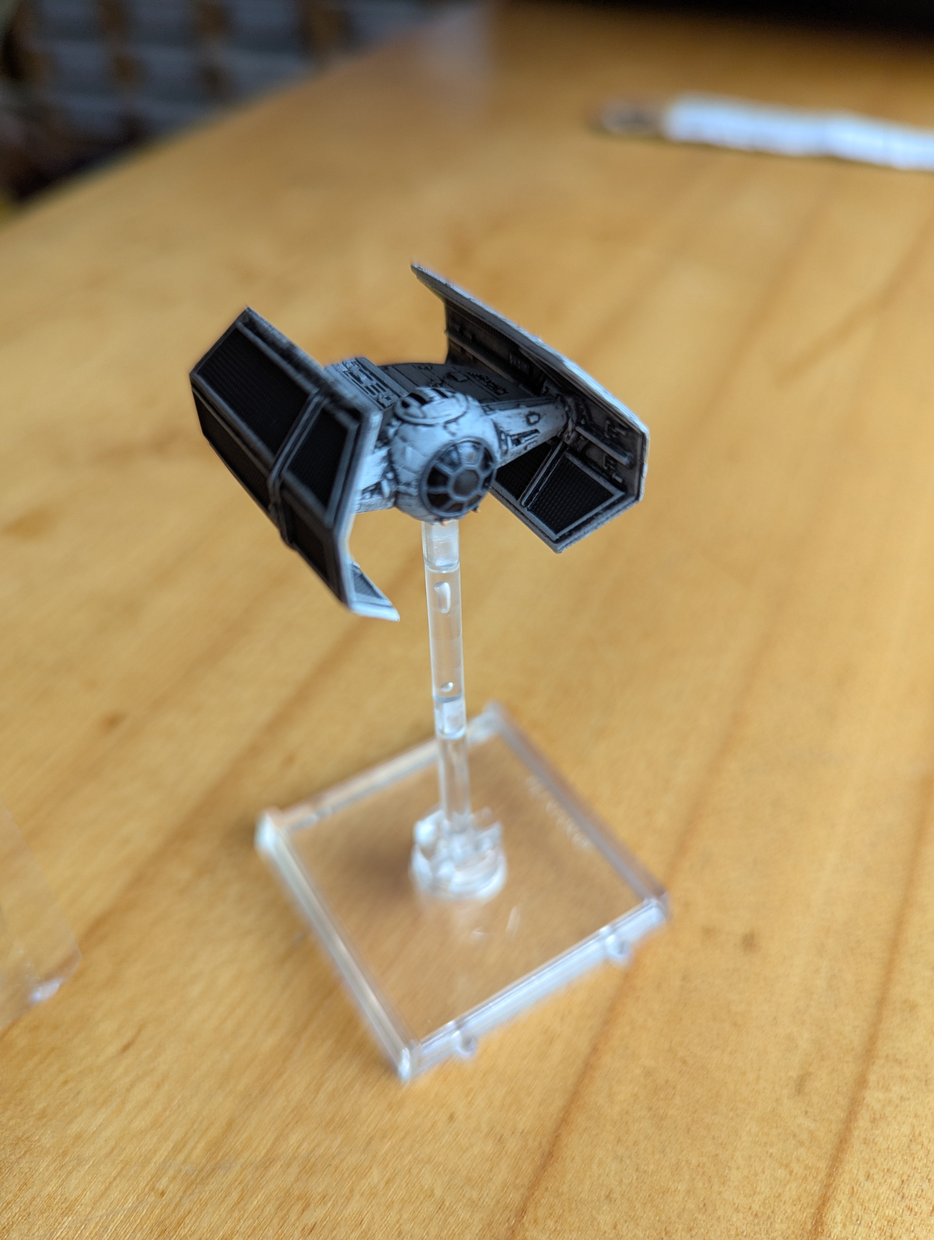 (Used) FFG X-Wing: TIE Advanced Ship & Stand (1st Ed SWX05) (AM) | Jack's On Queen