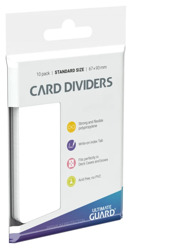 CARD DIVIDERS - Ultimate Guard (White) UGD010080 | Jack's On Queen