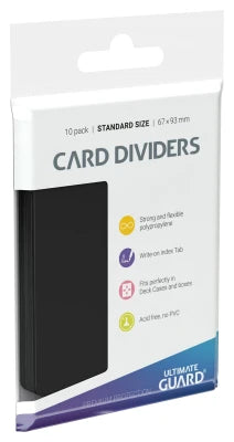 CARD DIVIDERS - Ultimate Guard (Black) UGD010256 | Jack's On Queen