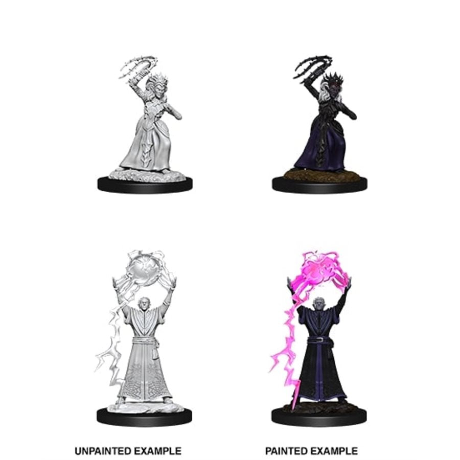 D&D Nolzur's Marvelous Miniatures: Wave 12: Drow Mage & Drow Priestess | Jack's On Queen