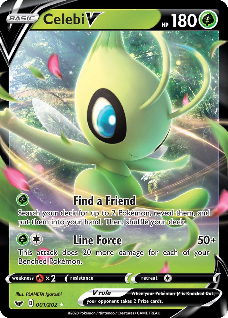 Celebi V (001/202) [Sword & Shield: Base Set] | Jack's On Queen