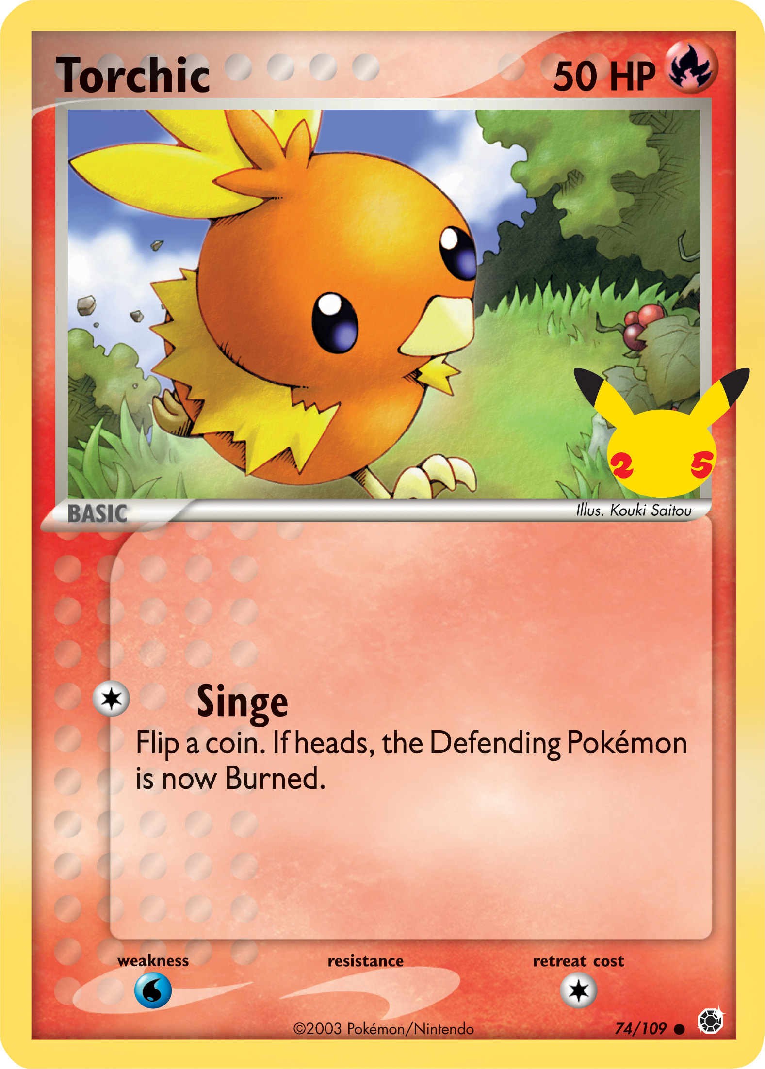 Torchic (74/109) (Jumbo Card) [First Partner Pack] | Jack's On Queen