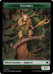 Squirrel // Darkstar Augur Double-Sided Token [Bloomburrow Tokens] | Jack's On Queen